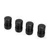 4pcs Tire Valve Stem   Aluminum Alloy Black Tire Stem Covers for Cars Mountain Bikes