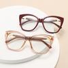 HS2237 Female Unisex Glass Frame Good Quality Fashion with Skeleton Design Aquared Lens Blue Light Blocking for Youth