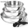  316 Stainless Steel Pot Set -Stackable Induction Cookware with Removable Handles, Oven Safe Dishwasher Friendly,Durable