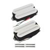 FLEOR White Ceramic Electric Guitar Hot Dual Rails Humbucker Pickup 14K/ 7K Guitar Parts