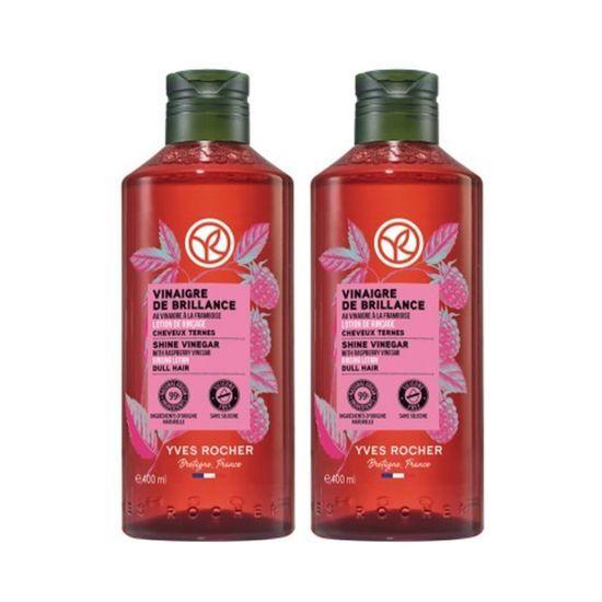 Yves Rocher Hair Vinegar 400mlX2 Pack Promotional 2 Types to Choose (Raspberry / Moringa)