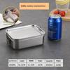 Edelstahl Bento Box Metall Lunchbox Lebensmittelbehälter mit verschließbaren Clips Lunch Snack Boxen für Arbeit, Schule