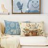 1PCS Christmas Pillowcases: Get Cozy, Hello Winter, and Festive Designs! Sofa Bed Cushion Cover, New Year Home Decoration