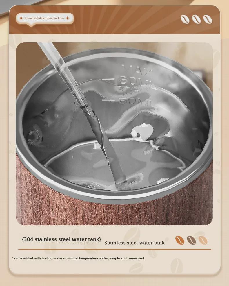 Portable Wireless Espresso Machine: 3-in-1 Italian Automatic Capsule & Coffee Powder System