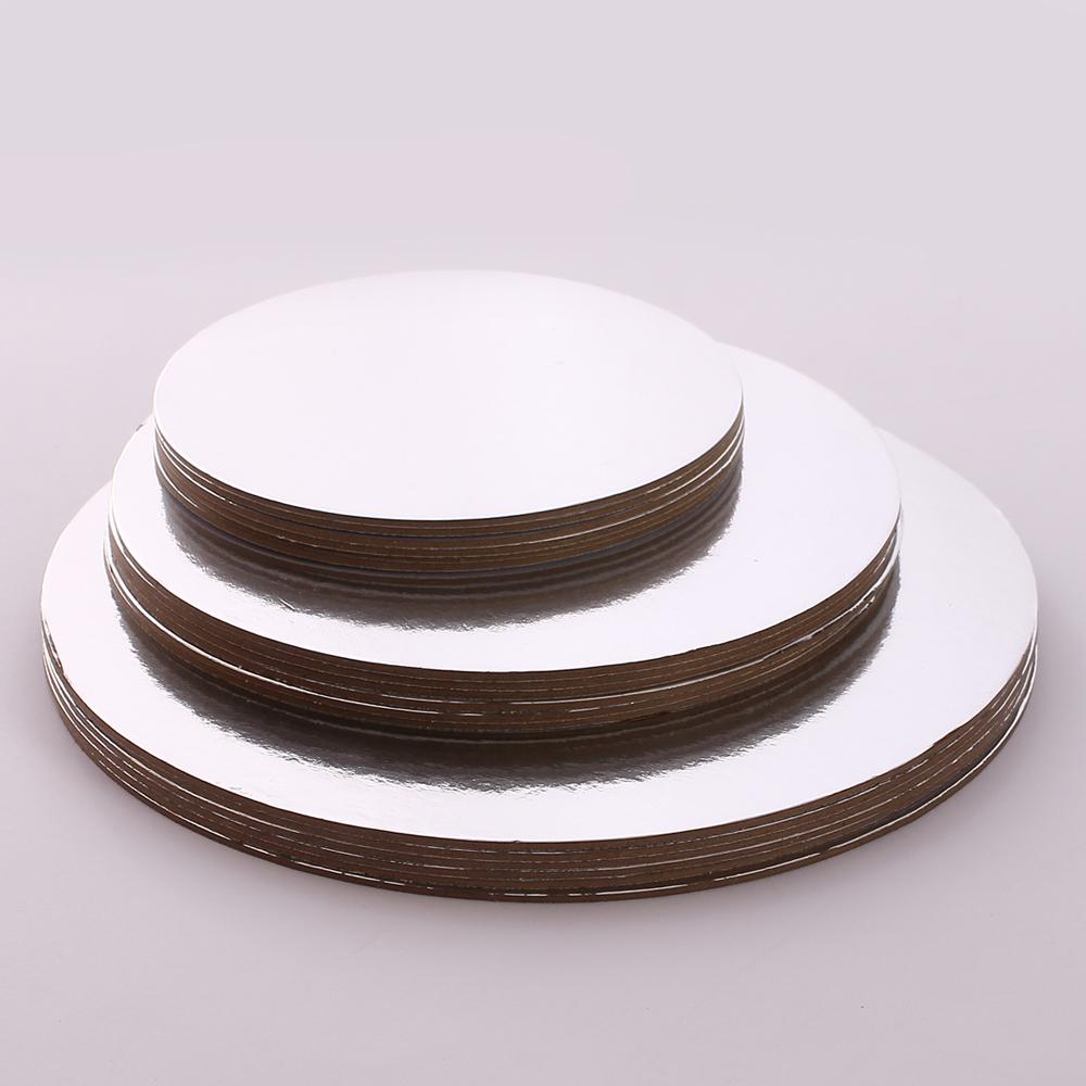 6/8/10inch Round Cake Board Circle Base Cupcakes Stand Paper Cases Liners Party Pastry Baking Mat Decorations