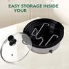 Kitchen Pot Lid Holder Stainless Steel Pan Cover Rack Pot Side Stand Modern Lid Rest Organizer Space Saving Kitchen Accessories