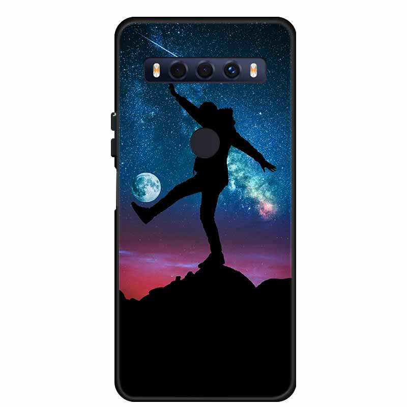 For TCL 10 SE Case 10SE Coque Black TPU Silicone Soft Back Cover Cases For TCL 10 SE Phone Case 6.52" Funda Bag Protective Shell