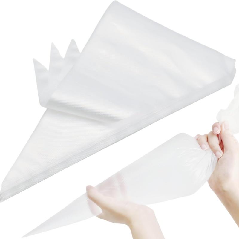 100 pce - Disposable Piping Bags Food Grade Thickened Anti-Burst Pastry Bags for Cake Cookie Decorating чистый