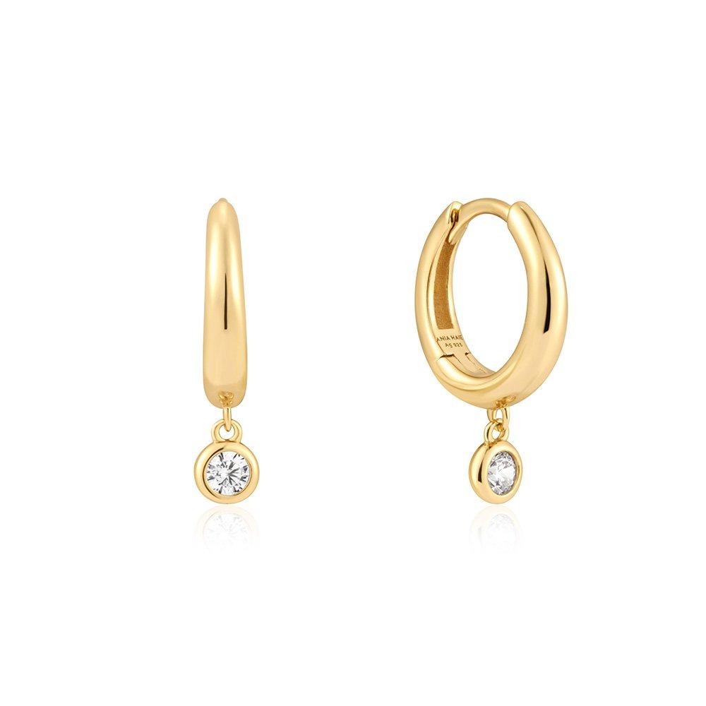 Cubic Zirconia Drop 925 Silver Earrings E059-12G