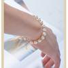 Real Natural Freshwater Pearl Gold Bracelet Woman,Vintage 18k Gold Pearl Bracelet Jewelry Baby Girl Wife Annniversary Gift White