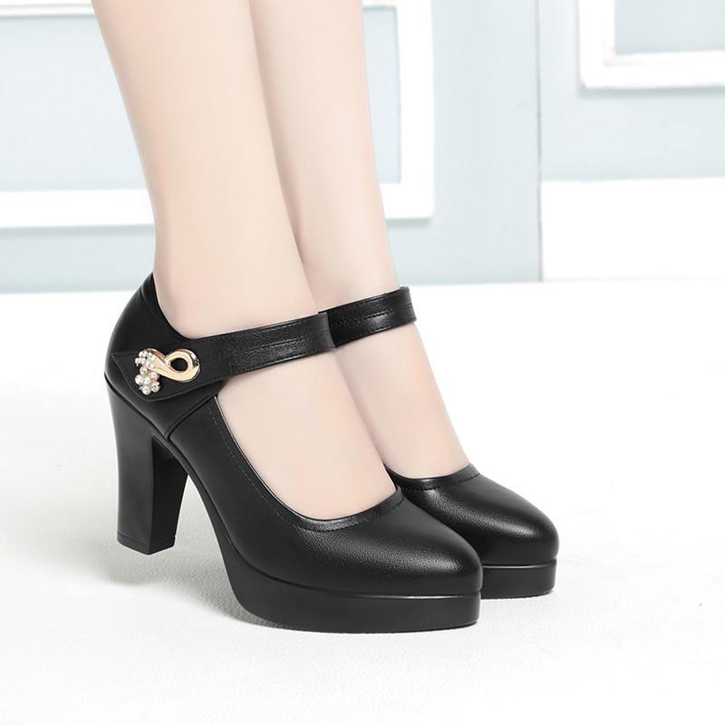 

Большой размер 34-42 Женские туфли-лодочки на платформе Женские свадебные туфли 2025 С мелким вырезом Высокий каблук Элегантные туфли для офиса и вечеринки 38