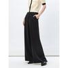 PEACEBIRD Women's High-Waist Satin Wide-Leg Pants