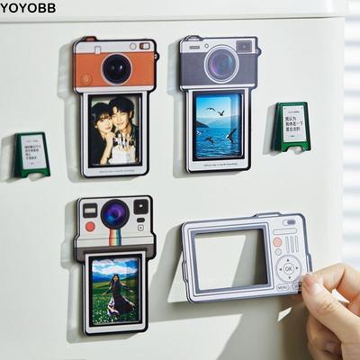 DIY Fotorahmen Kühlschrankmagnete Lustiger INS Magnetischer Bilderrahmen Foto Dekoration Abnehmbar Kreative Kühlschrankmagnete