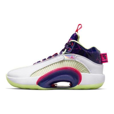 Luka Doncic x Air 35 Low GS Cosmic Deception Kinder-Sneaker Weiß Mehrfarbig Tiefsaphirblau DN6163-190