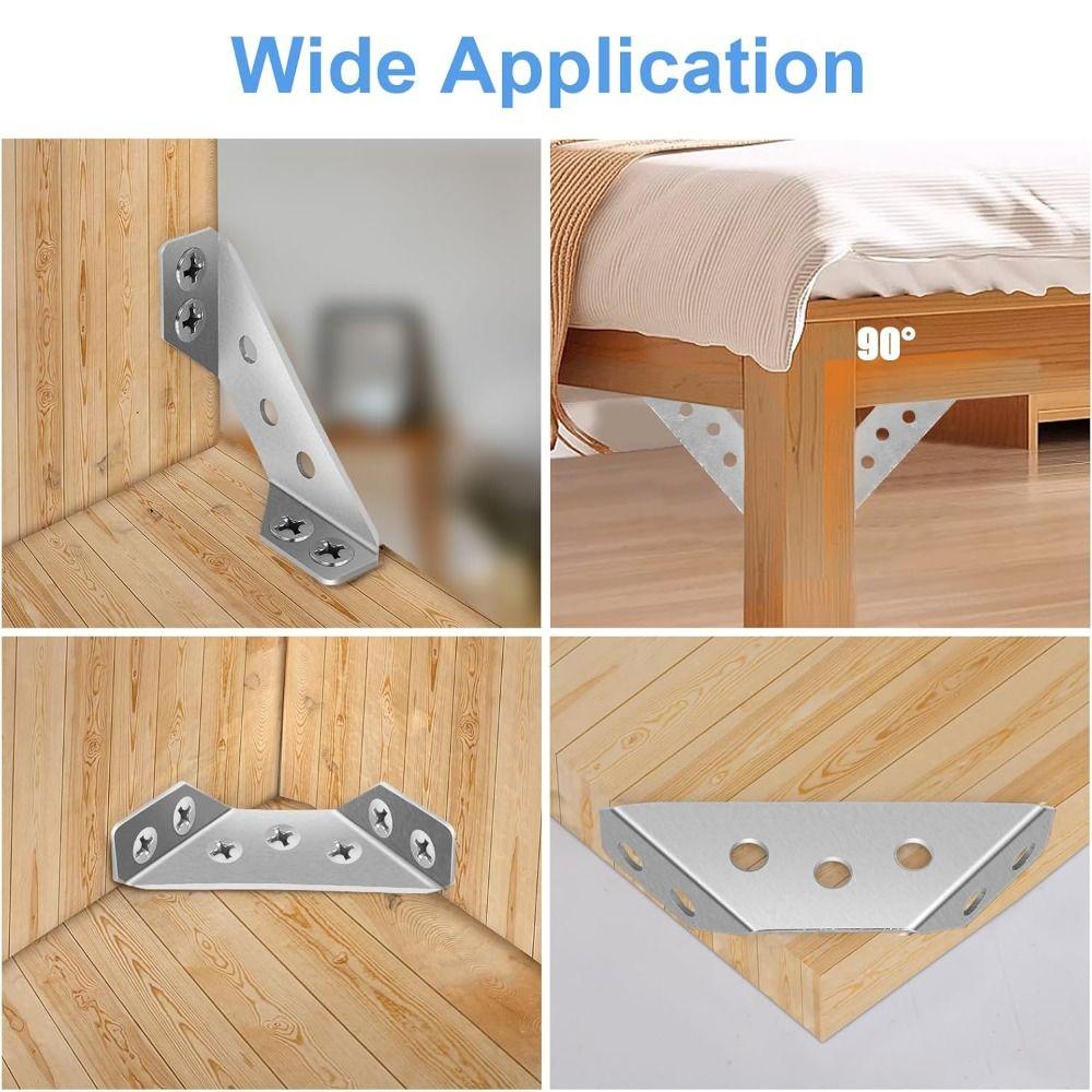 Universal Furniture Corner Connector 90° Right Angle L Brackets  Shelves Cabinets