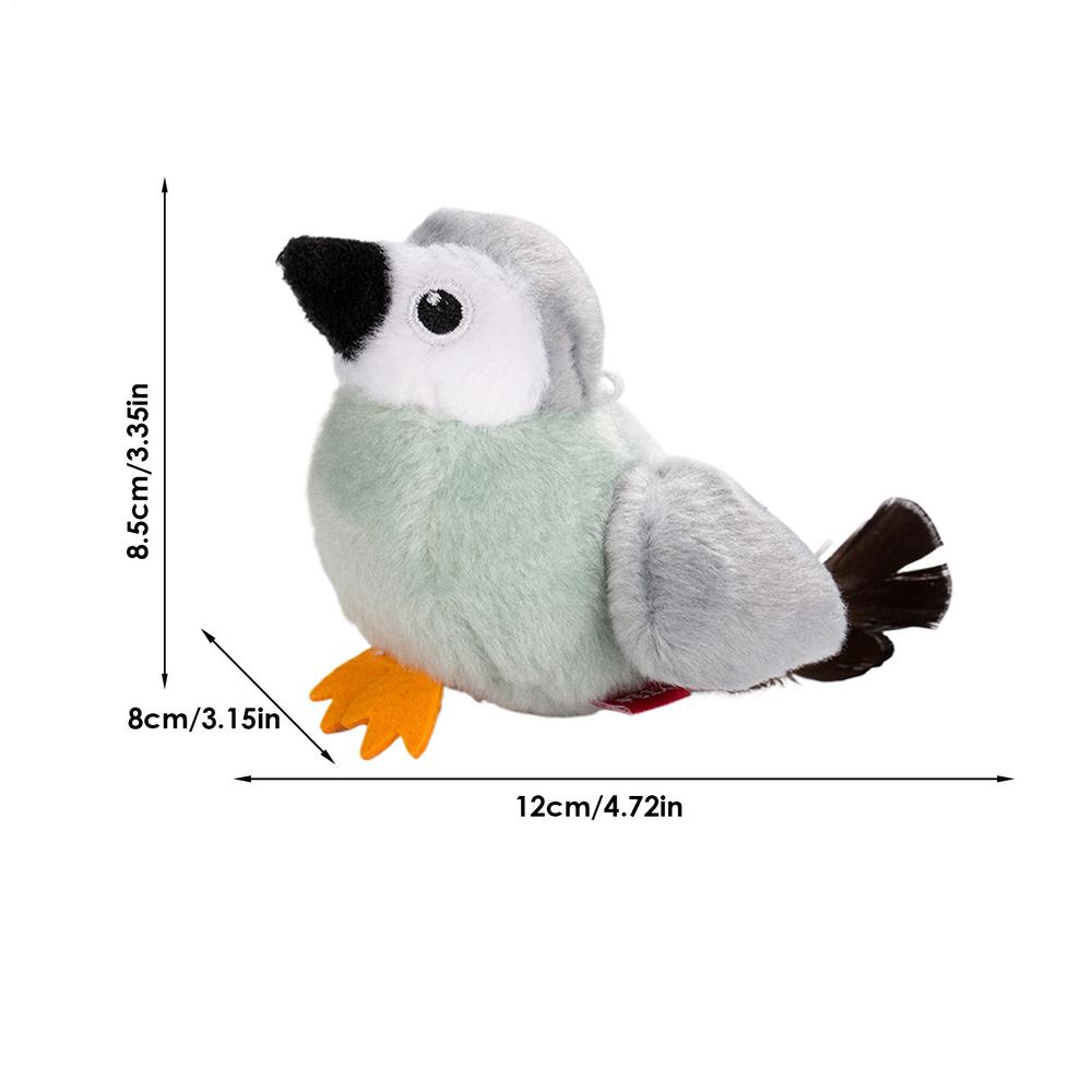 Interactive Bird Cat Toy Vivid Interactive Cat Squeaky Toy Creative Teaser Wand Game For Enrichment Playtime Home Travel Indoor