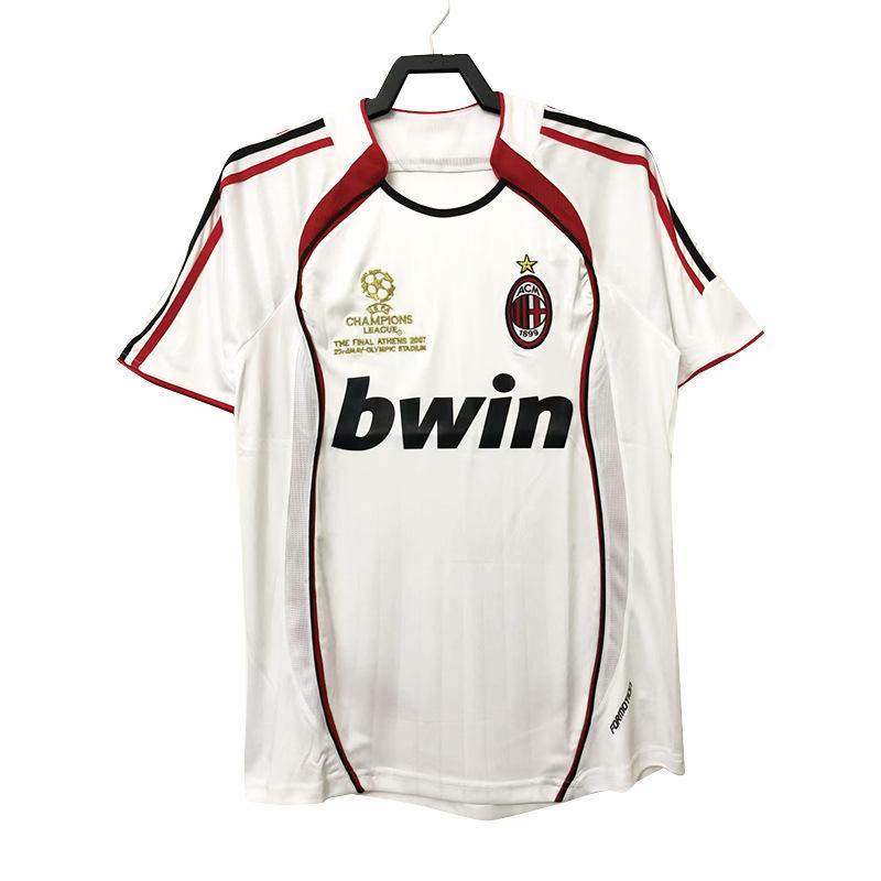 Club retro jersey home and away retro top nostalgic league Champions League version short sleeve Red Devils main Real Madrid