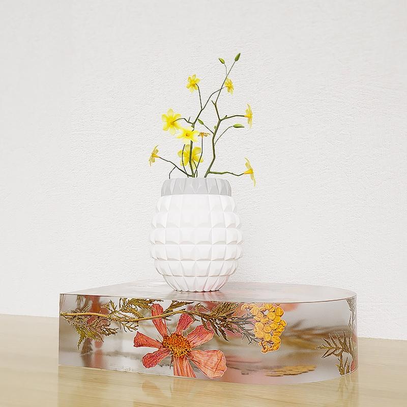 Hus Silikonform Bue Epoksy Støpeform 3d Sømløs Form DIY for Blomsterkonservering Håndverk Kunstfremstilling Hjemmedekor