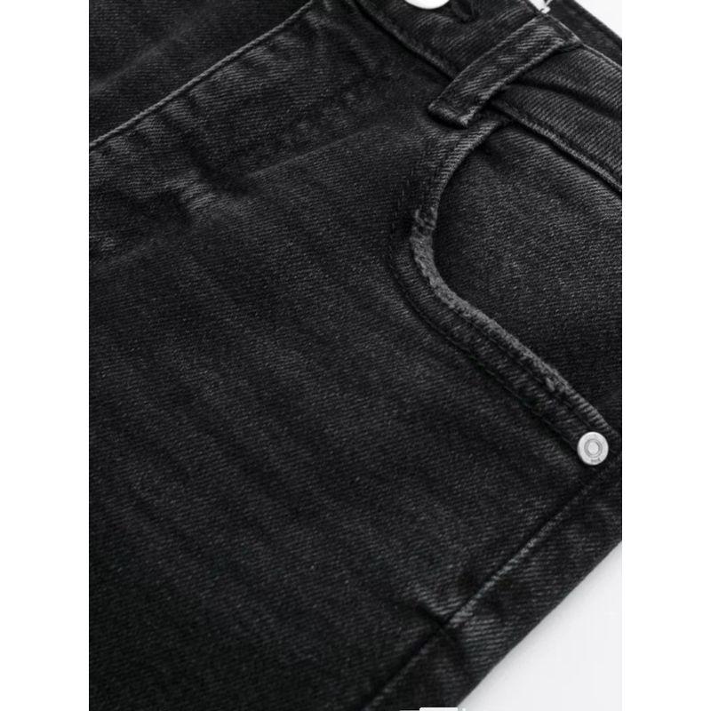 Kaslead Fashion All-Match High Waist Speaker Denim