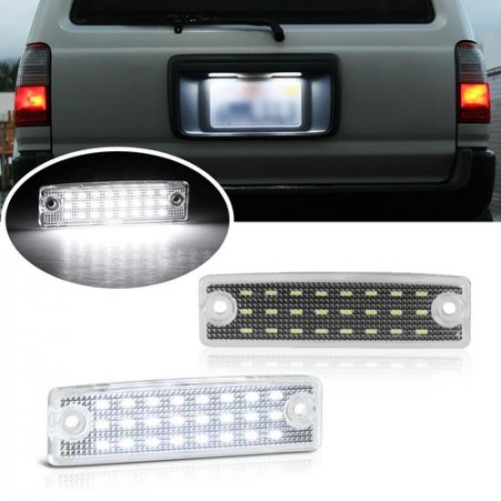 2x White LED License Plate Light Lamp For 1996- Toyota 4Runner 01-22 Sequoia