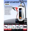 6000A 180psi 5 In1 Car Emergency Battery Pack Light 12v Booster Starting Device Capacitor Compressor Jump Starter With Air Pump
