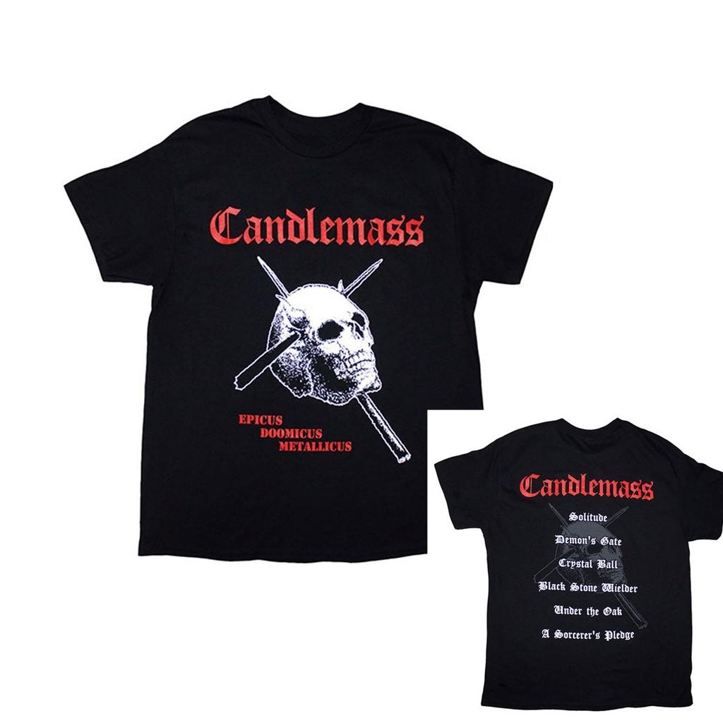 Candlemass Epicus Doomicus Metallicus Casual Tshirt Mens and Womens Luxury Brand Top