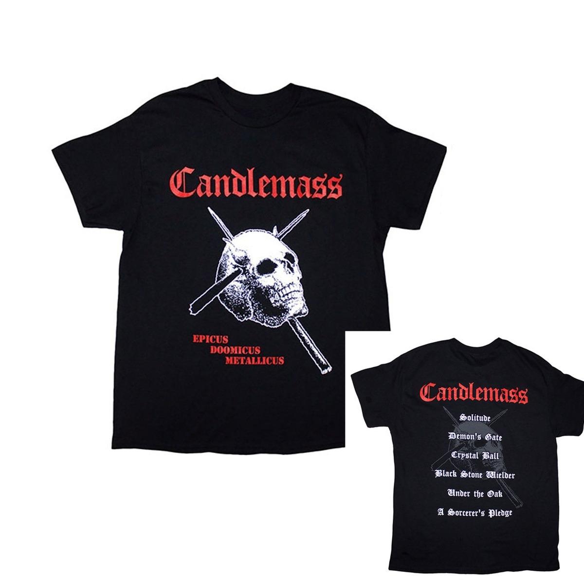 Candlemass Epicus Doomicus Metallicus Casual Tshirt Mens and Womens Luxury Brand Top S