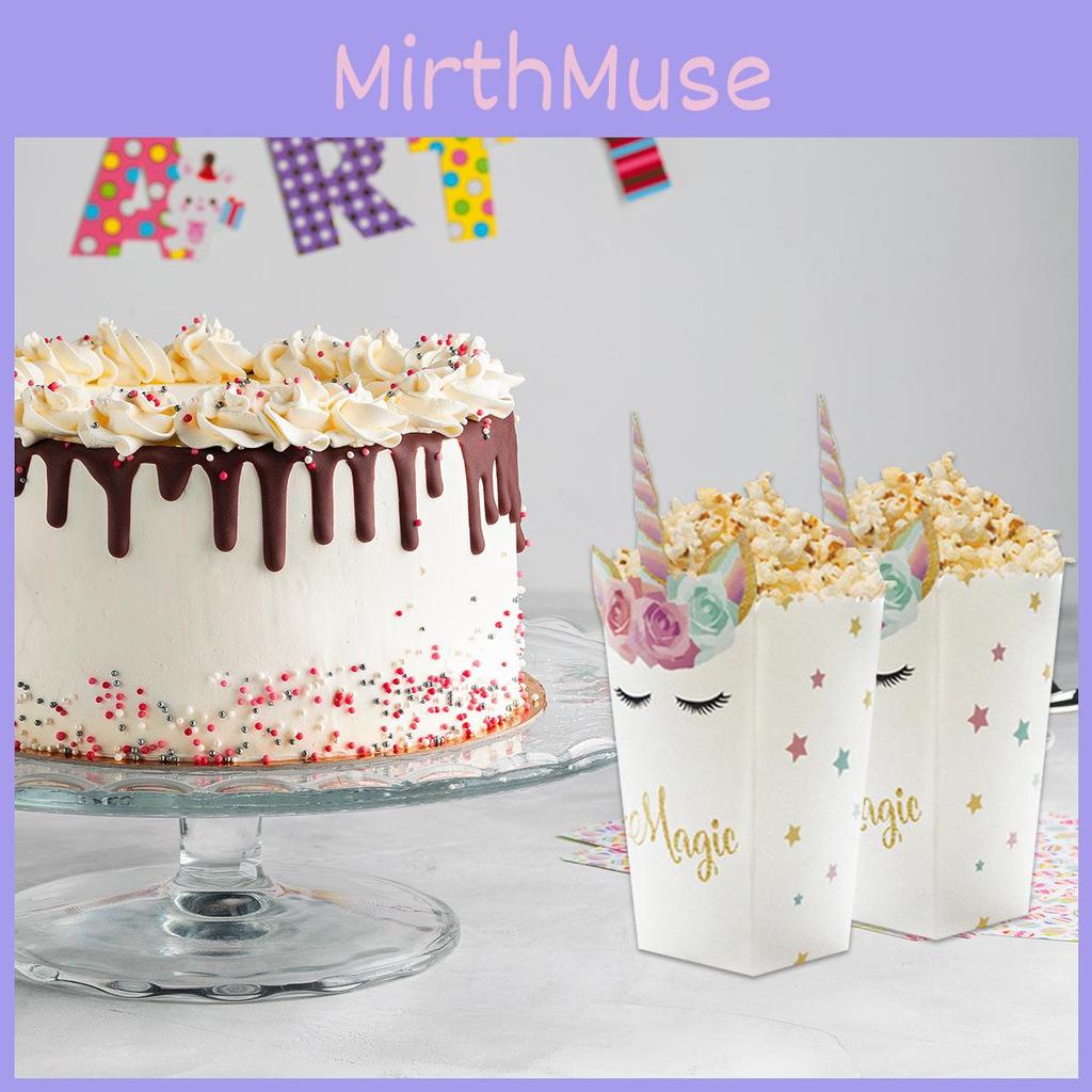 Unicorn Party Pattern Snacks Popcorn Packaging Paper Box Props Decoration