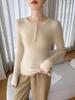 Versatile Women's Slim Fit Striped Cashmere Knit Pullover Sweater