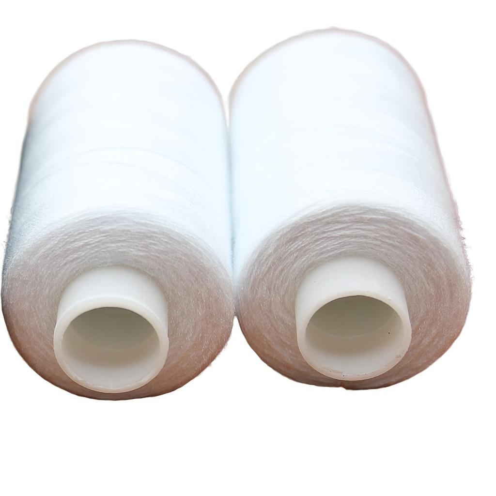Yards of Premium Quality Black & White Sewing Thread - Perfect for Crafting!
