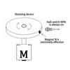 4 Digital LED Tachometer 0.56 Inch NPN 5V DC 8-24V 10-9999RPM Speed Meter RPM Gauge Speed Meter With Hall Sensor Switch