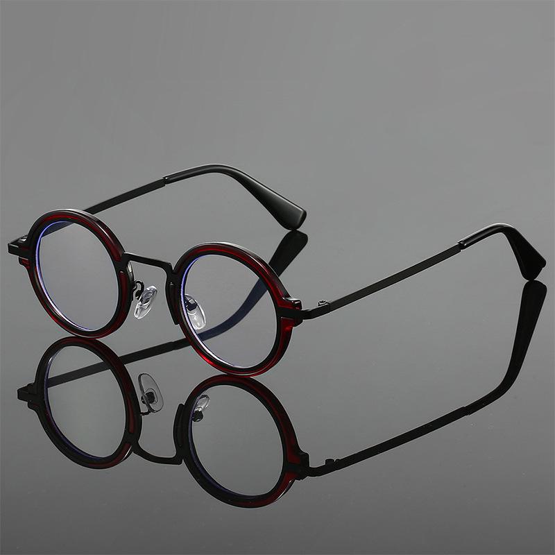 Anti Blue Light Round Glasses Women Vintage Luxury Women's Eyeglasses Frame Men Optical Lenses Frames Man Trends Optical Frame