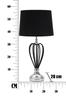 Table Lamp Darky Silver Cm Ø 28X56