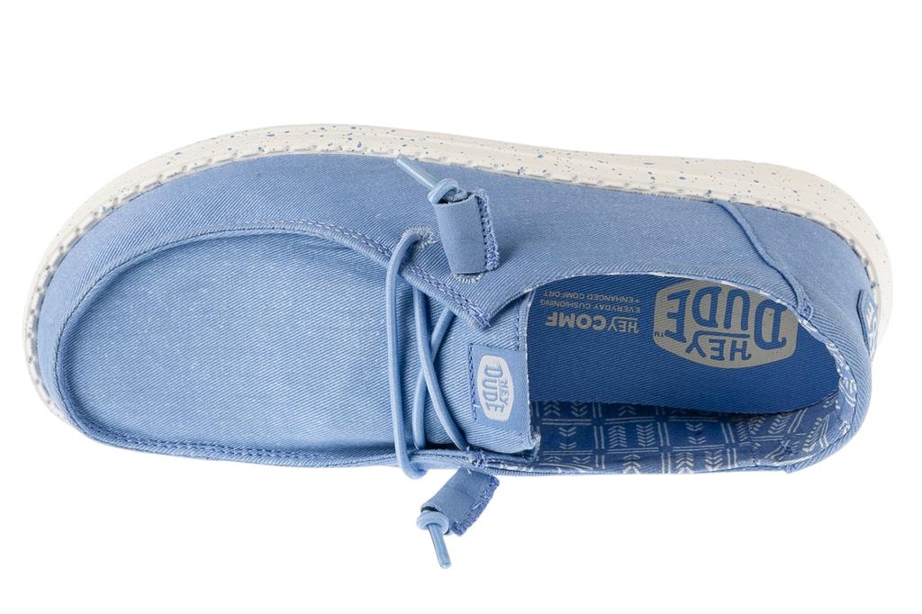 Hey Dude Wendy Stretch Canvas, Womens blue Sneakers