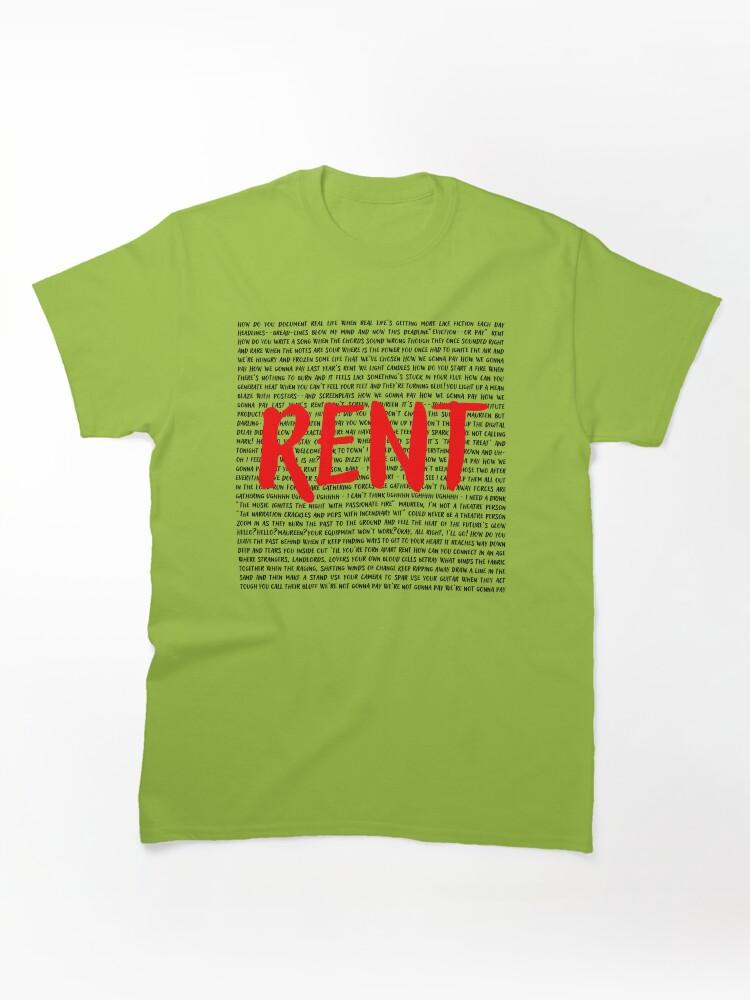 Rent a Hero Rent lyrics Classic Unisex T-Shirt