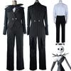 Before Nightmare The Christmas Jack Skellington Stripe Halloween Cosplay Kostüm