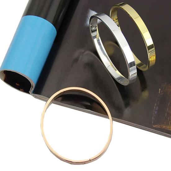 Bracelet Polished Skin-friendly Plated Copper Elegant Unisex Bracelet for Dating