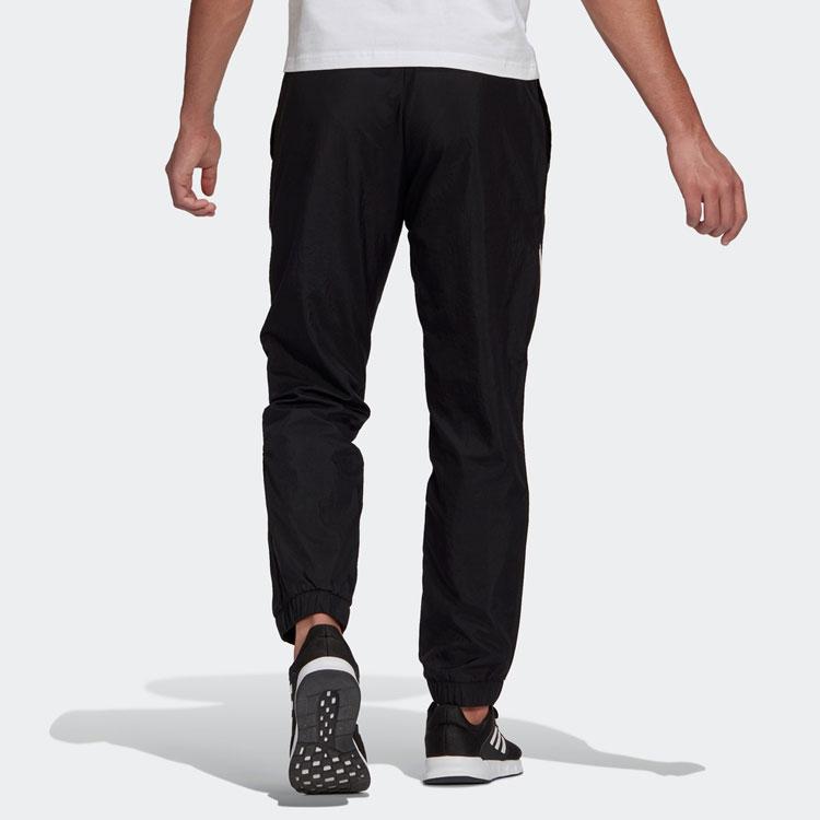 Adidas Favorites Logo Print Running Joggers Unisex Bottoms Black GK9481