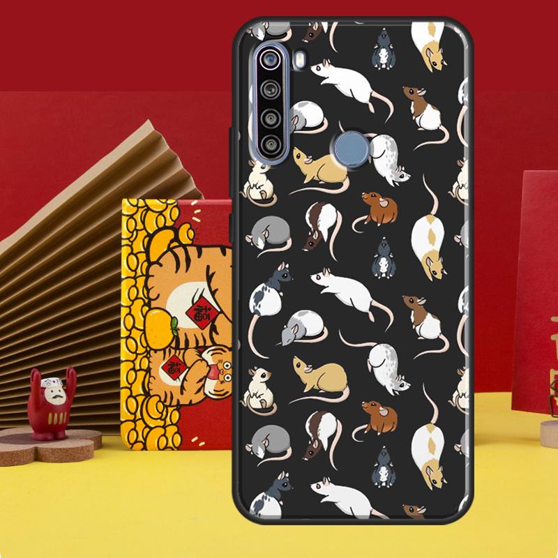 Mouse Rat Case For Redmi Note 12 10 8 9 11 Pro Cover For Redmi Note 12S 11S 10S 9S 8T 9C 10C 12C Coque