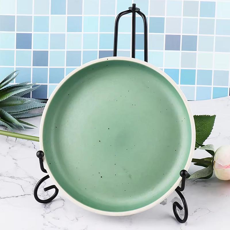 Black Sliver Iron Easel Display Stand Book Holder Photo Pedestal Bowl Dish Frame Picture Plate Rack Easel Crafts Bracket