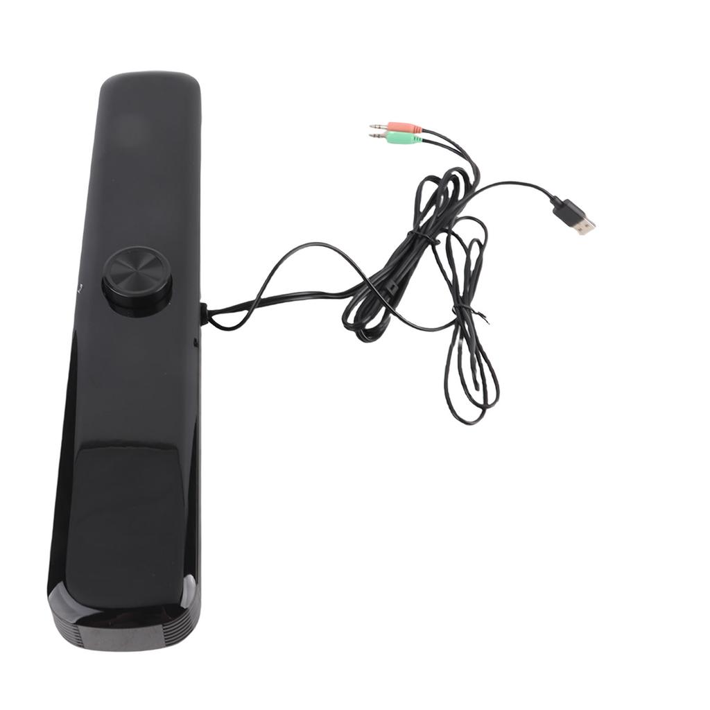 SADA V-101 Multimedia Table Strip Speaker for Computer PC Mobile Phone with Dual-speaker(Black )