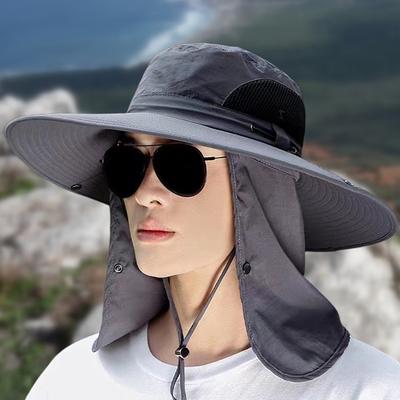 Rybářský klobouk Stínící velké okraje Rybaření Horská turistika Maska Prodyšná Venkovní Ochrana proti UV Odnímatelný Gorro Pescador