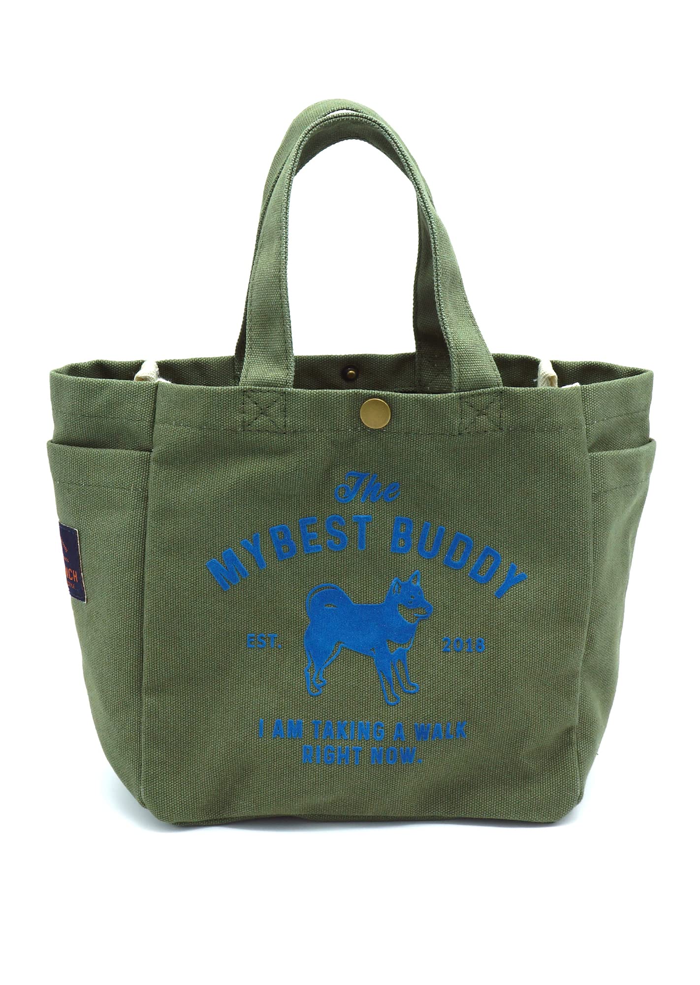 

MONO RANCH Walking Bag Dog Cotton Bottle Canvas Tote Carrying for Dogs and Small Tote Mini Canvas Walking Walking Khaki [Cute Print] 100%