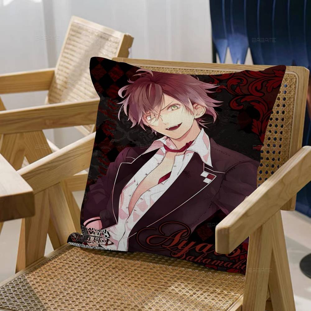 Anime D-Diabolik L-lovers Cushion Cover Inches Farmhouse Decor Home Throw Pillow Covers for Couch Decorations