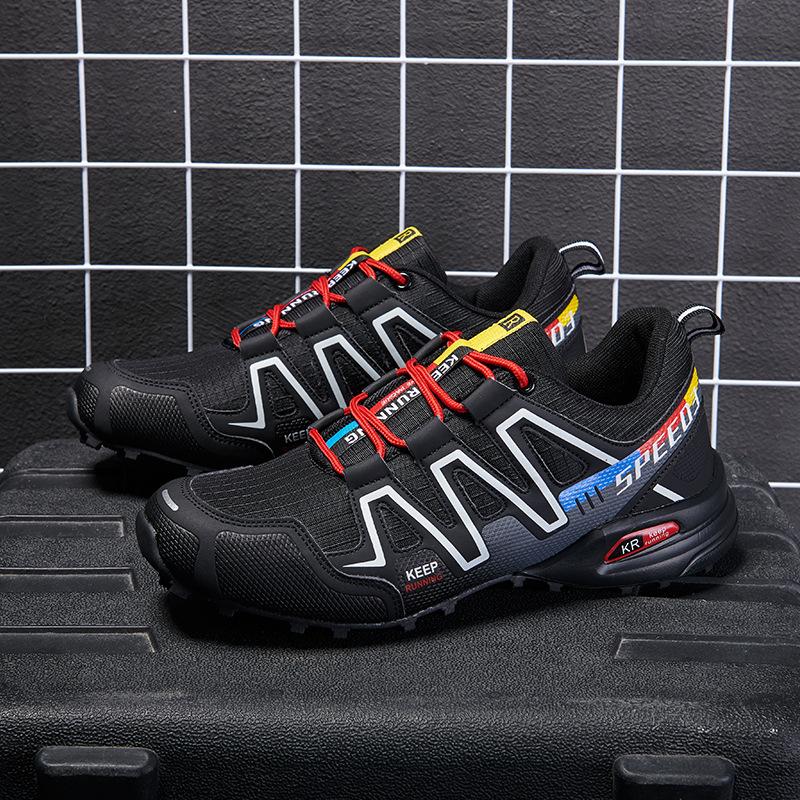 2025 Camouflage Men's Shoes Off-road Running Shoes Outdoor Leisure Travel Hiking Shoes Breathable Large Size Hiking Shoes