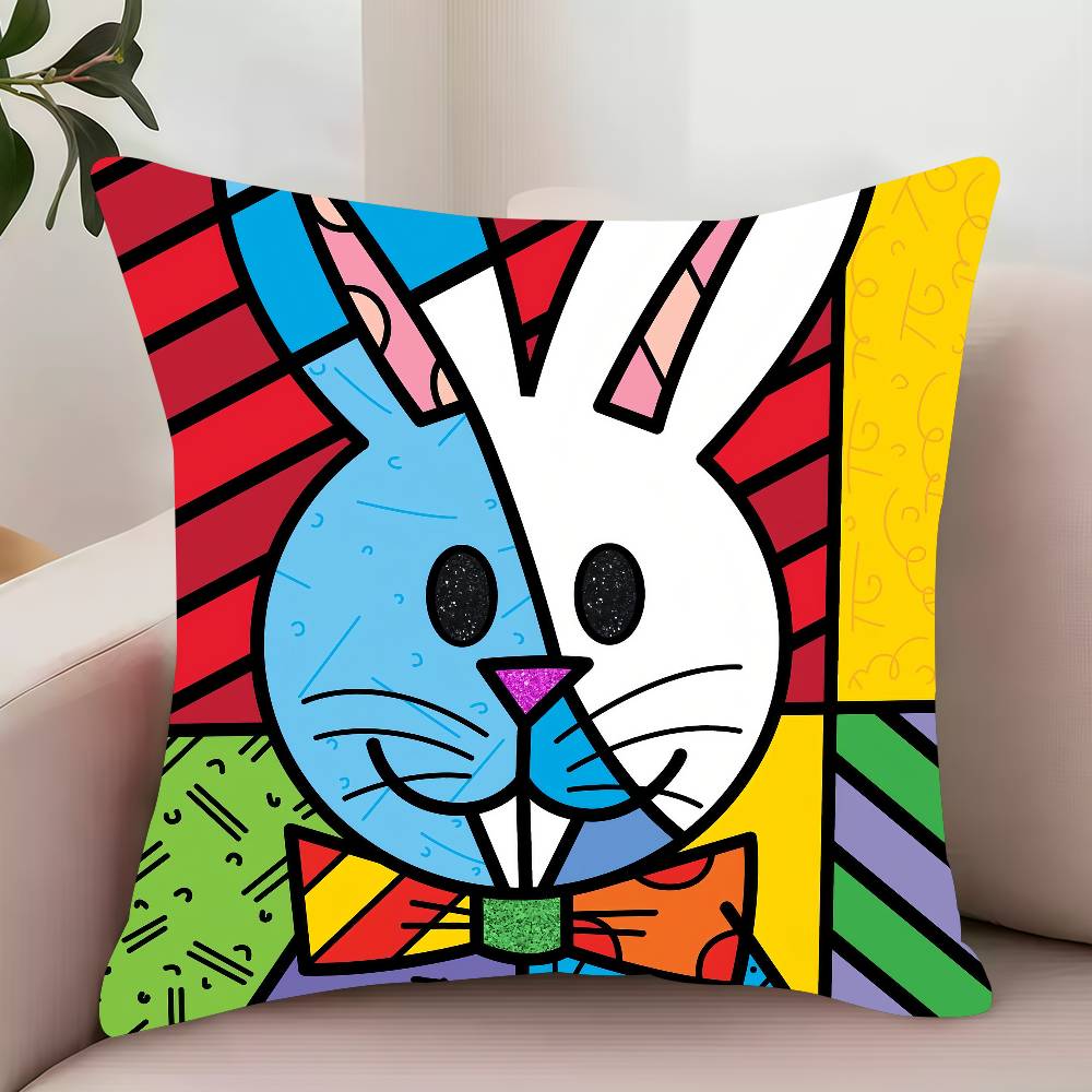 Luxury Fashion B-Brittos Art Pillow Case Decor Protective Covers Comfortable soft for Sofa Living Room Home office