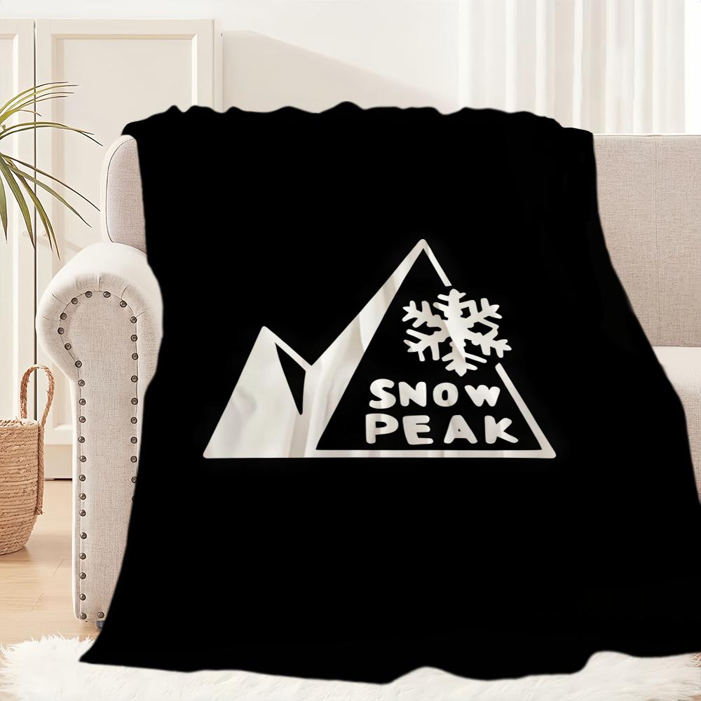 Fashion Outdoor S-Snow P-Peak Blanket Blanket for Couch Sofa Travel Home Picni Flannel Blanket birthday gift Warm Comfortable
