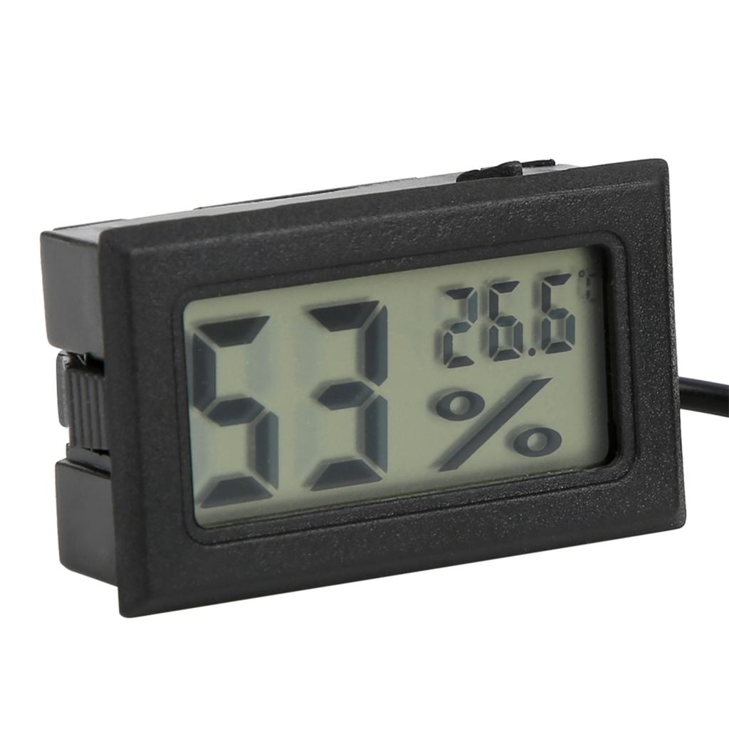 Termohigrometr cyfrowy typu wbudowanego LED cyfrowy miernik wilgotności z sondą do użytku w pomieszczeniach( mniejszy niż span