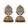 Bohemian Indian Bell Tassel Earrings - Ethnic Retro Rice Bead Studs