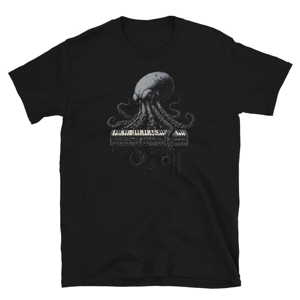 Octopus Synthesizer Shirt, Modular Synth, Beat Maker Gift, Music Producer Tee, Analog Synth Keyboard Player Dj Shirt Kraken Tee 4XL